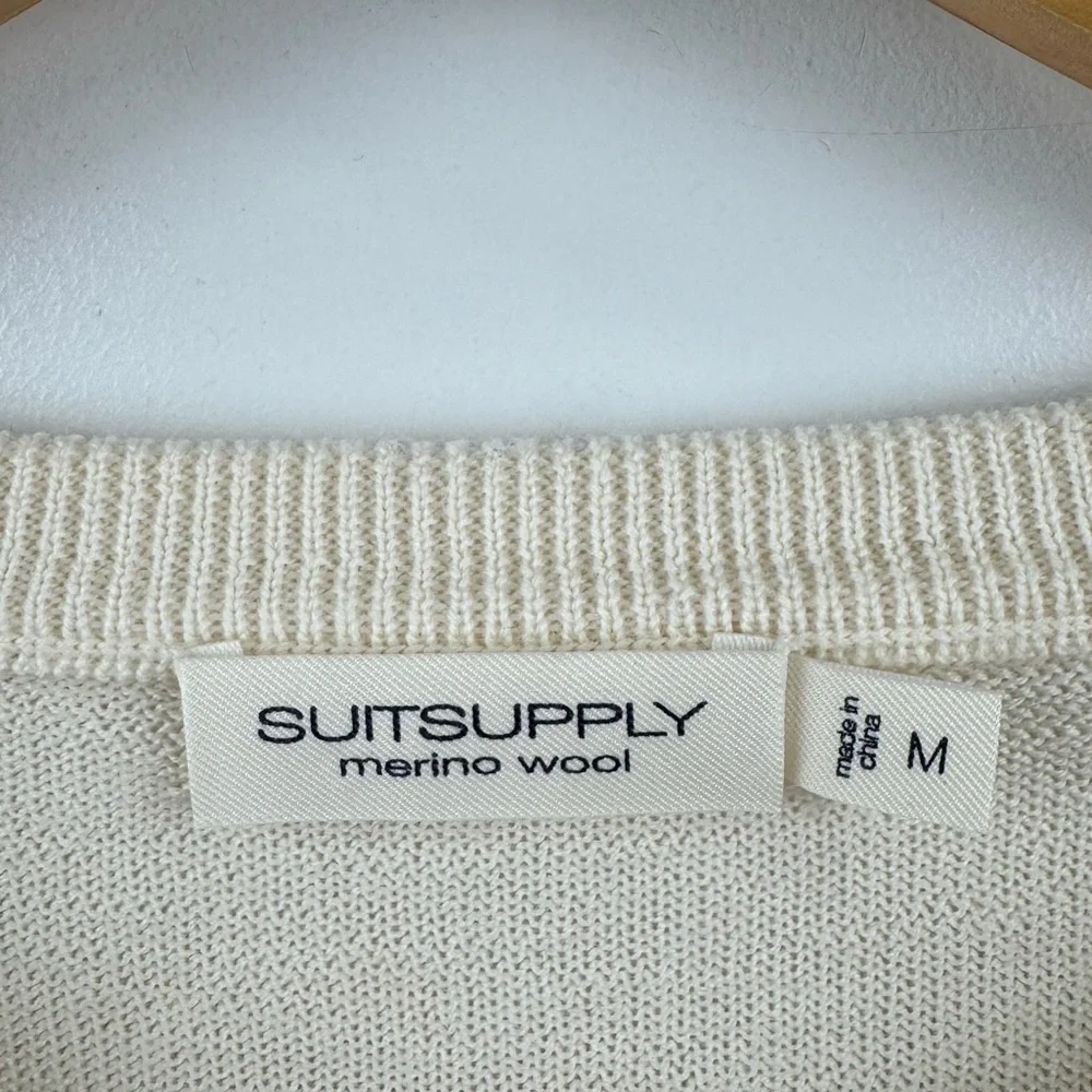 Suitsupply‎ Men Merino Wool Sweater Size Medium *FLAWS